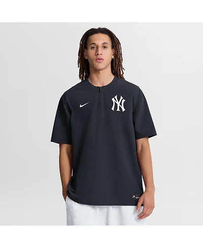 Nike Men's Navy New York Yankees Authentic Collection Dri-fit Quarter-Zip Windshirt