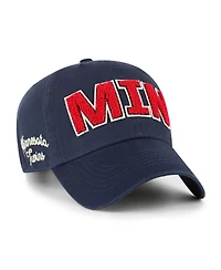'47 Brand Women's Navy Minnesota Twins Zoey Clean Up Adjustable Hat