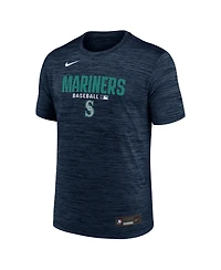 Nike Men's Navy Seattle Mariners Authentic Collection Velocity Dri-fit T-Shirt