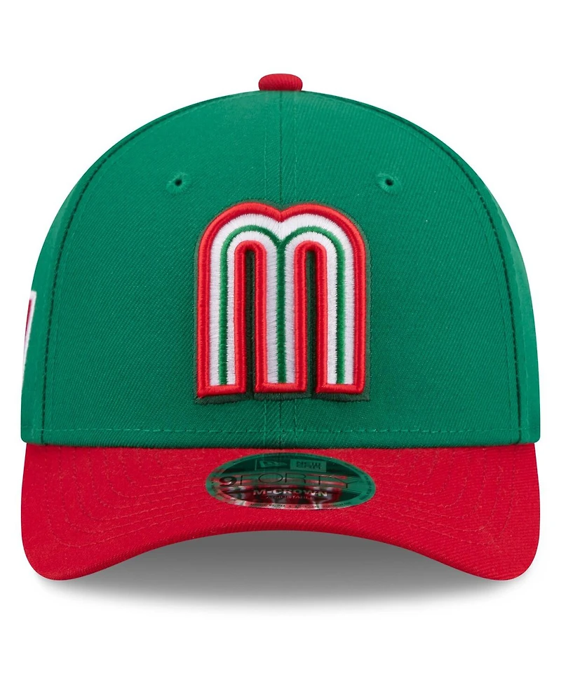 New Era Men's Green/Red Mexico Baseball 2026 World Baseball Classic 9FORTY M-Crown Adjustable Hat