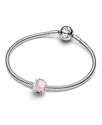 Pandora Pink Murano Glass Love Cube Charm