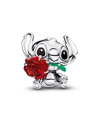 Pandora Disney Stitch Rose Murano Glass Charm