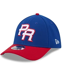 New Era Men's Blue/Red Puerto Rico Baseball 2026 World Classic M-Crown 39THIRTY Flex Hat