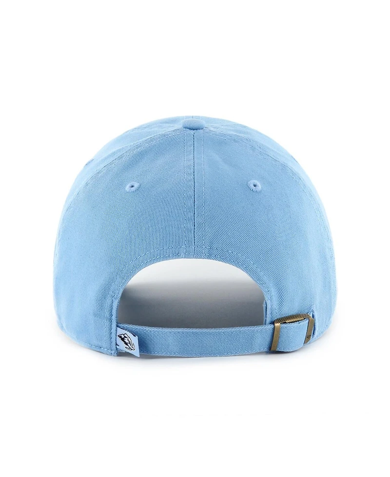 '47 Brand Men's Light Blue Utah Mammoth Logo Clean Up Adjustable Hat