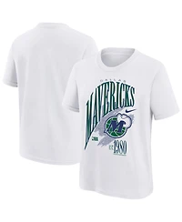 Nike Big Boys and Girls White Dallas Mavericks Hardwood Classics Champs Max90 T-Shirt