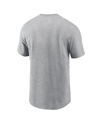 Nike Men's Heather Gray New England Patriots Super Bowl Lx Fast As Gets T-Shirt
