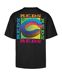 '47 Brand Men's Black Cincinnati Reds Sundale Foundation T-Shirt