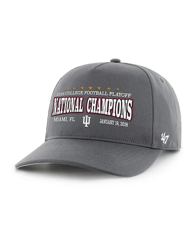 '47 Brand Men's Charcoal Indiana Hoosiers College Football Playoff 2025 National Champions Hitch Adjustable Hat