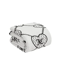 Juicy Couture Embossed Plush Oversized Throw, 60" x 70"