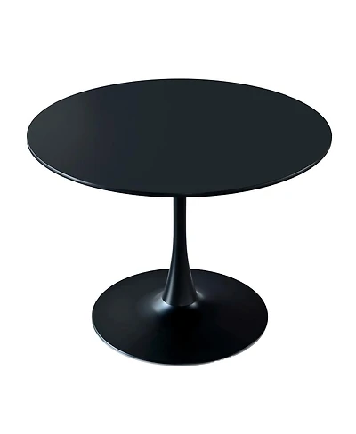 Streamdale Furniture Tulip Dining Table - Mid-century Round Mdf Top, Seats 4-6