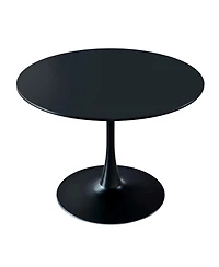 Streamdale Furniture Tulip Dining Table - Mid-century Round Mdf Top, Seats 4-6