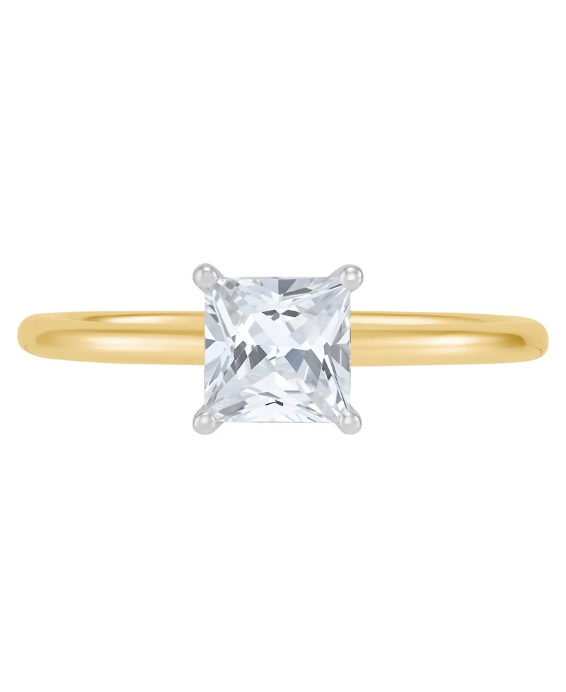 Grown With Love Igi Certified Lab Diamond Princess-Cut Solitaire Engagement Ring (1 ct. t.w.) 14k White Gold