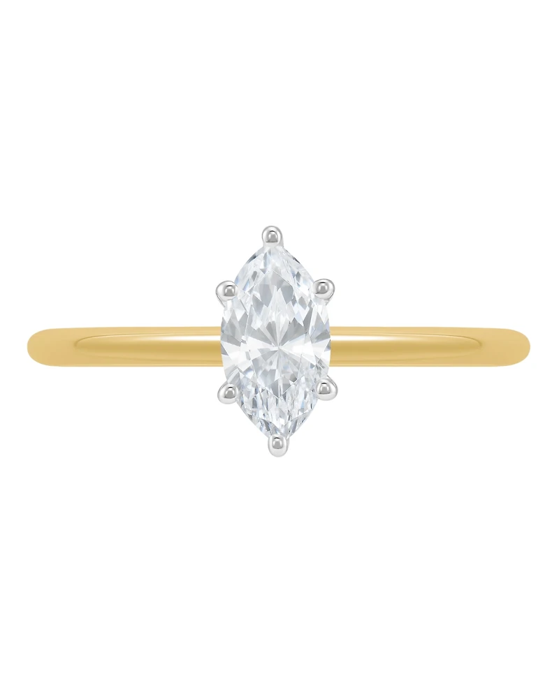 Grown With Love Igi Certified Lab Diamond Solitaire Engagement Ring (1/2 ct. t.w.) 14k Yellow Gold (Also White Gold)
