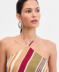 I.n.c. International Concepts Women's Printed Halter Top, Macy's Exclusive