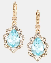 Marchesa Pave & Pear-Shape Crystal Drop Earrings