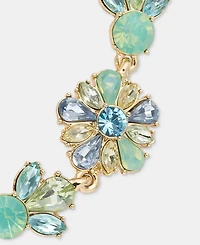 Marchesa Crystal Cluster Flower Flex Bracelet