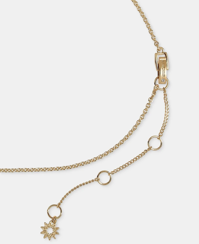 Marchesa Crystal & Imitation Pearl Shaky Statement Necklace, 16" + 3" extender