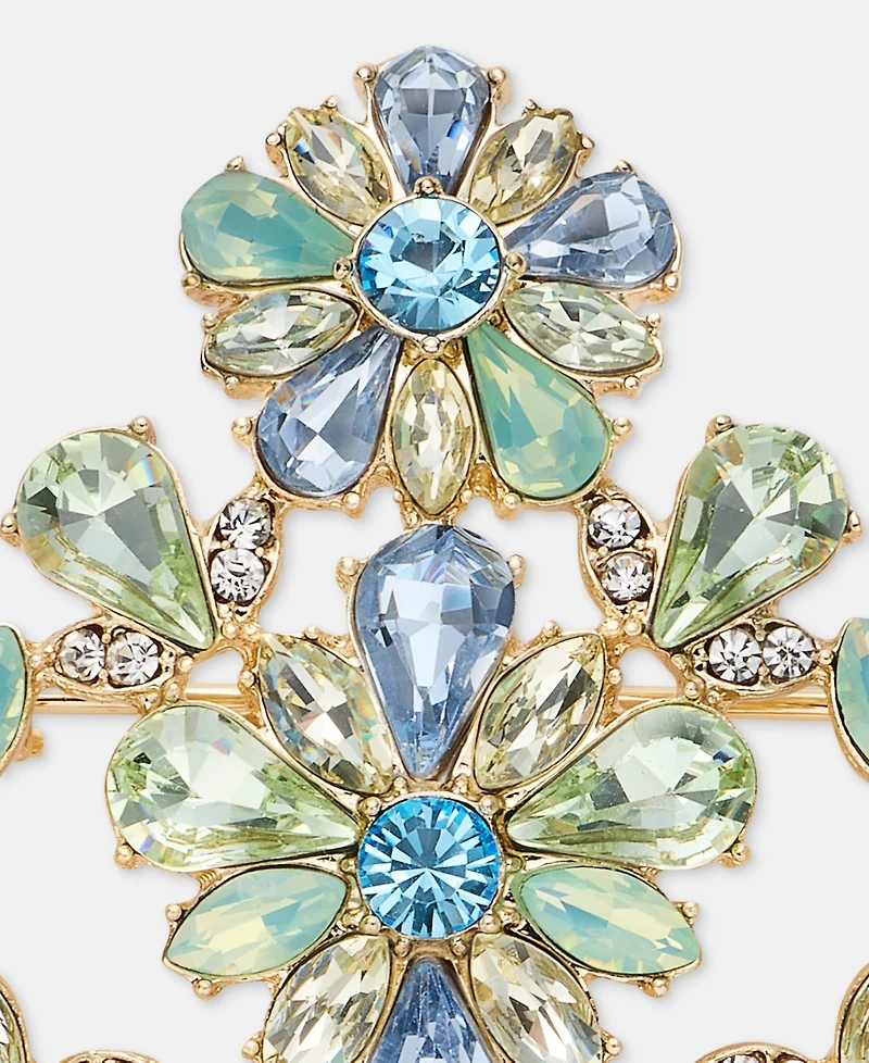 Marchesa Crystal Cluster Flower Pin