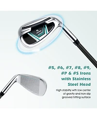 Mecale 11-Piece Complete Golf Club Set, Blue