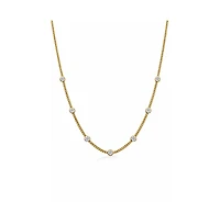 Dloria Seraphina Bezel Link Necklace