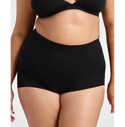 Siella Women's Organic Cotton No-Show Shaping Boy Short