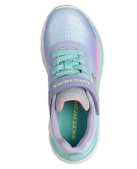 Skechers Little Girls Boundless - Color Blitz Fastening Strap Casual Sneakers from Finish Line