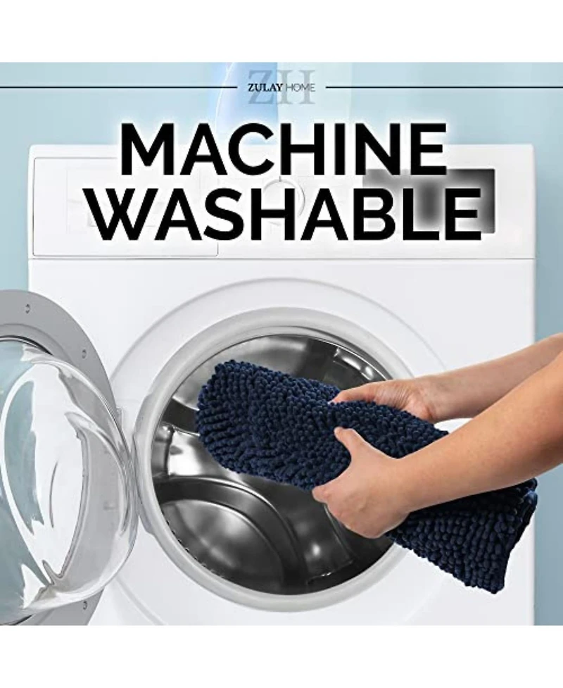 Soft Shaggy Microfiber Ultra Absorbent Bathroom Rug