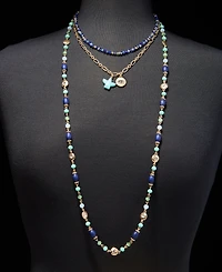 lonna & lilly Beaded Layered Strand Necklace, 16" + 3" extender