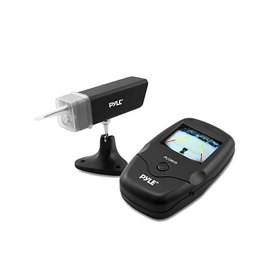 Pyle Waterproof Wireless Hd Backup Camera, Night Vision Illumination, Lcd Display Screen, with Built-in Rechargeable Battery, Black. (PLCMH6)
