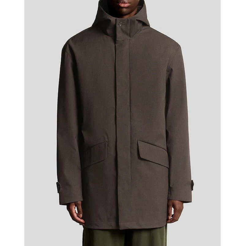 Lyle & Scott Men's Long Sleeve Hooded Military Parka Jacket