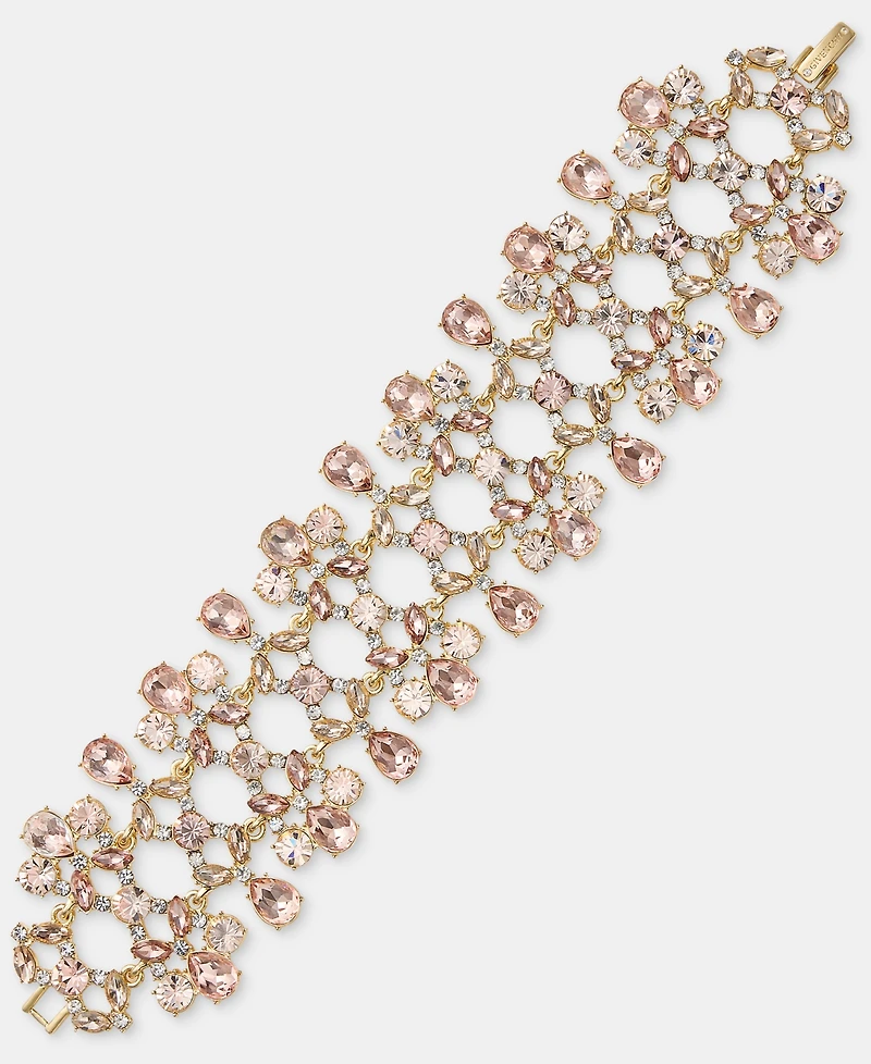 Givenchy Crystal Cluster Statement Bracelet