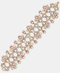 Givenchy Crystal Cluster Statement Bracelet