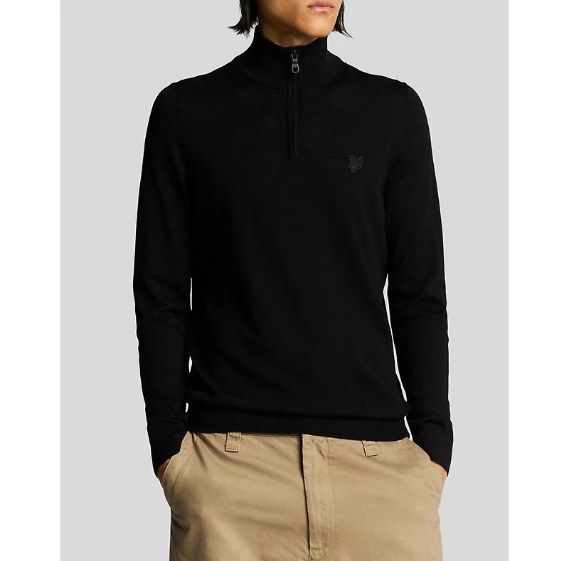 Lyle & Scott Men's Eagle Merino Quarter Zip Sweater