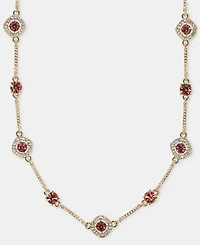 Givenchy Crystal Station Collar Necklace, 16" + 3" extender