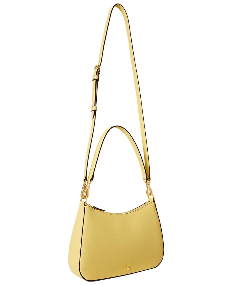Lauren Ralph Lauren Danni Small Crosshatch Leather Slim Shoulder Bag