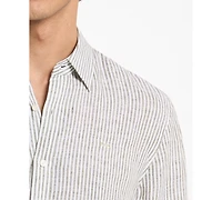 Michael Kors Men's Striped Long-Sleeve Shirt