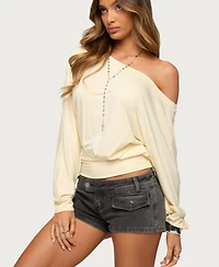 Edikted Women's Caisynne One Shoulder Top