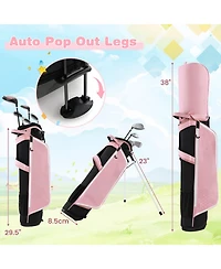 Mecale Junior Complete Golf Club Set with Stand Bag & Rain Hood