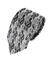 Trafalgar Big & Tall Ambrose Dapper Night Silk Novelty Silk Necktie and Pocket Square