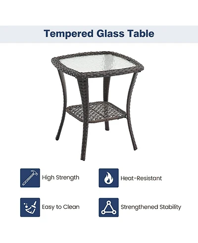 gaomon 3-Piece Outdoor Patio Bistro Set