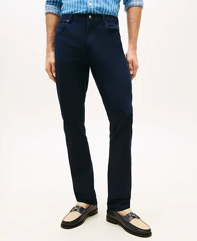 Tommy Hilfiger Men's Denton Slim-Straight Five-Pocket Stretch Essential Twill Pants