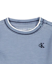 Calvin Klein Baby Boys' Short-Sleeve T-Shirt and Shorts, 2-Piece Set