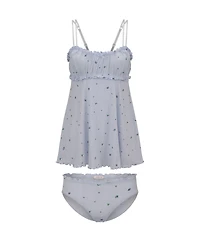 Adore Me Plus Ophylia Babydoll & Hipster Set