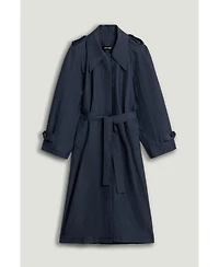Nocturne Women's Single-Breasted Cotton Trench Coat