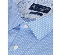 Pengiun Men's Slim-Fit Checks Dress Shirt