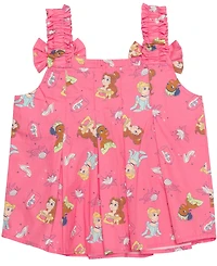 Hybrid Girls' 2T-6X Square Neck and Elastic Shorts, 2-Piece Set