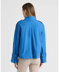 Nvlt Women's Double Breasted Short Trench Coat
