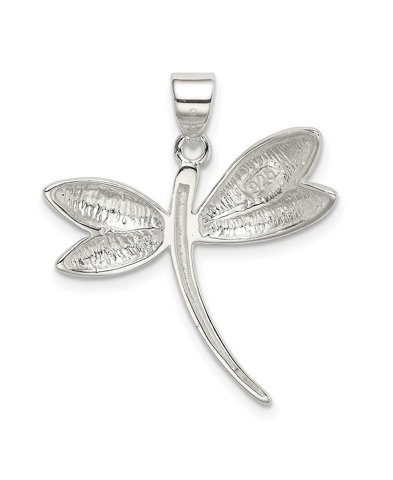 Curata Jewelry 925 Sterling Silver Polished Dragonfly Necklace Pendant Necklace