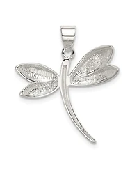 Curata Jewelry 925 Sterling Silver Polished Dragonfly Necklace Pendant Necklace
