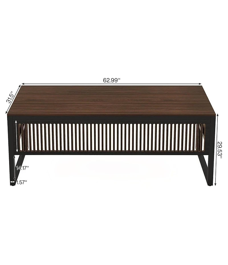 Tribesigns 63-Inch Executive Desk, Modern Home Office Desk (Only Table)